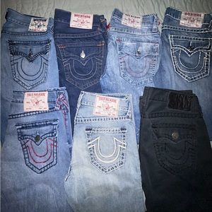 SOLD 7 True Religion Jeans Bundle!